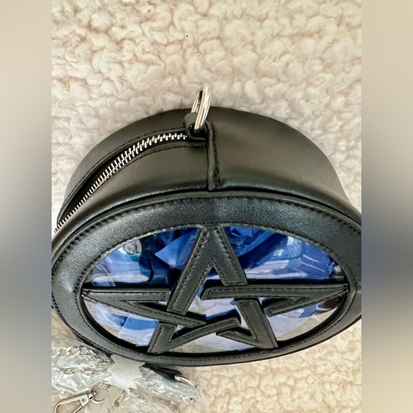NWT Dolls Kill Widow Endless Night Crossbody Bag w/ Detachable Chain Link Strap - Picture 6 of 13